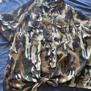 Torrid camp blouse